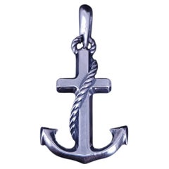 David yurman Sterling Silver Anchor Pendant Charm