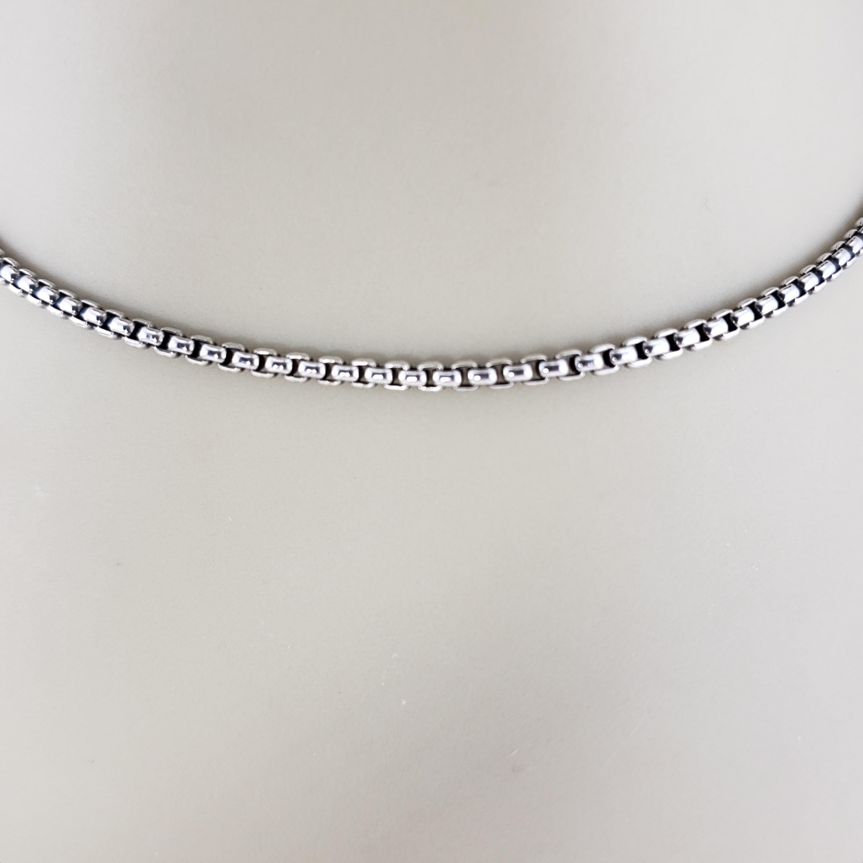 David Yurman Sterling Silver and 14 K Yellow Gold Cable Chain Necklace #15125 4