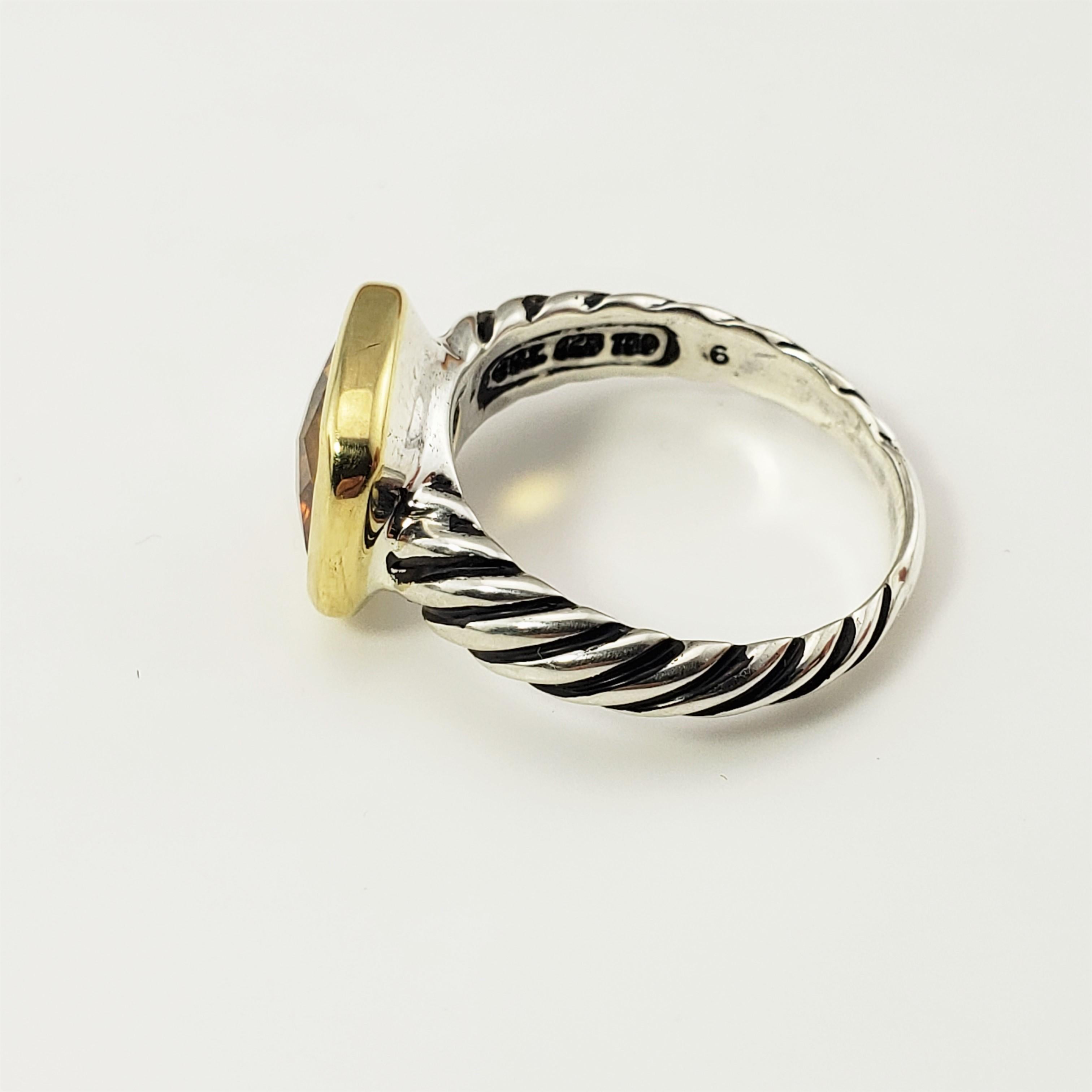 david yurman yellow citrine ring