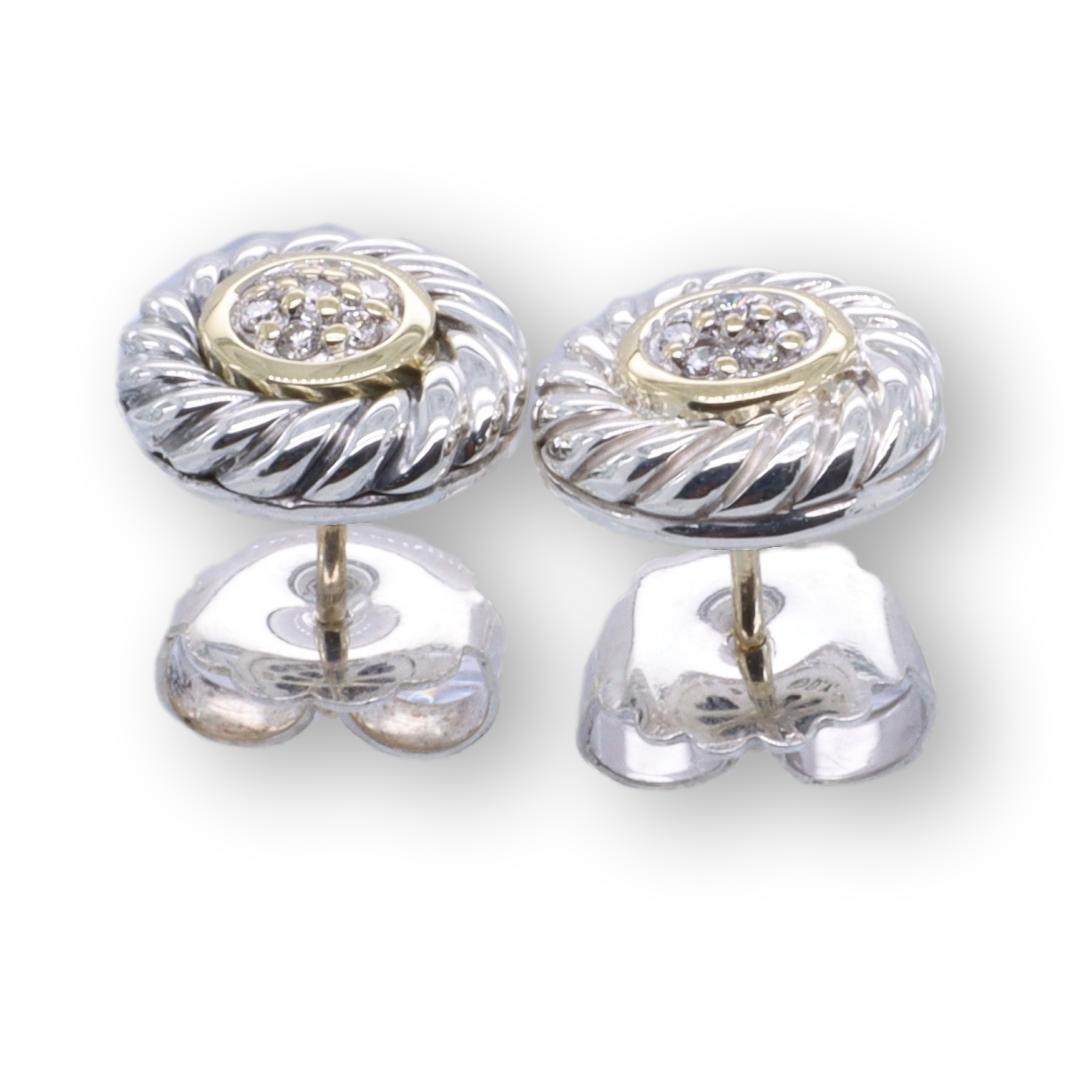 david yurman pave diamond earrings