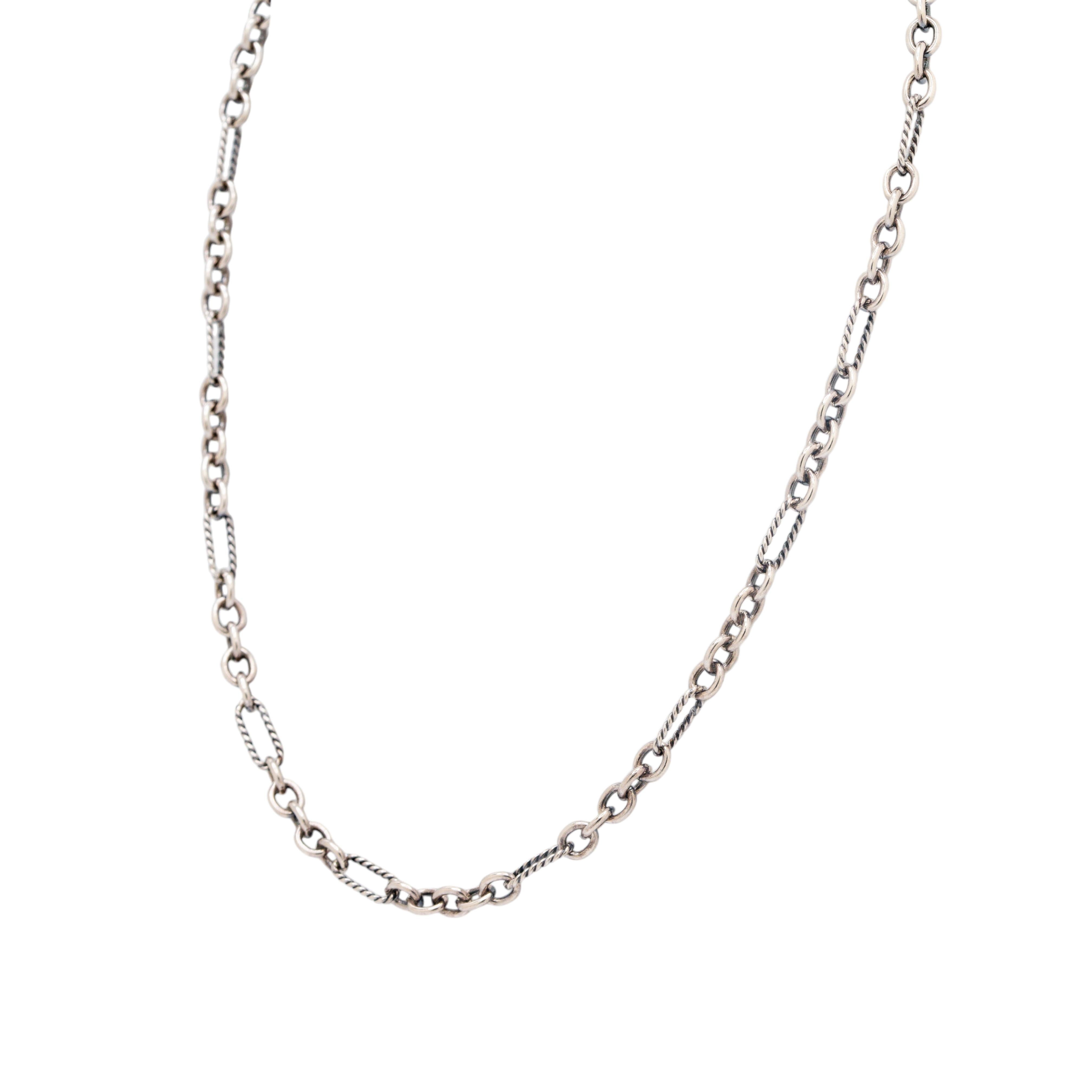 David Yurman - Collana in argento sterling e oro giallo 18 ct. In condizioni ottime in vendita a Boca Raton, FL