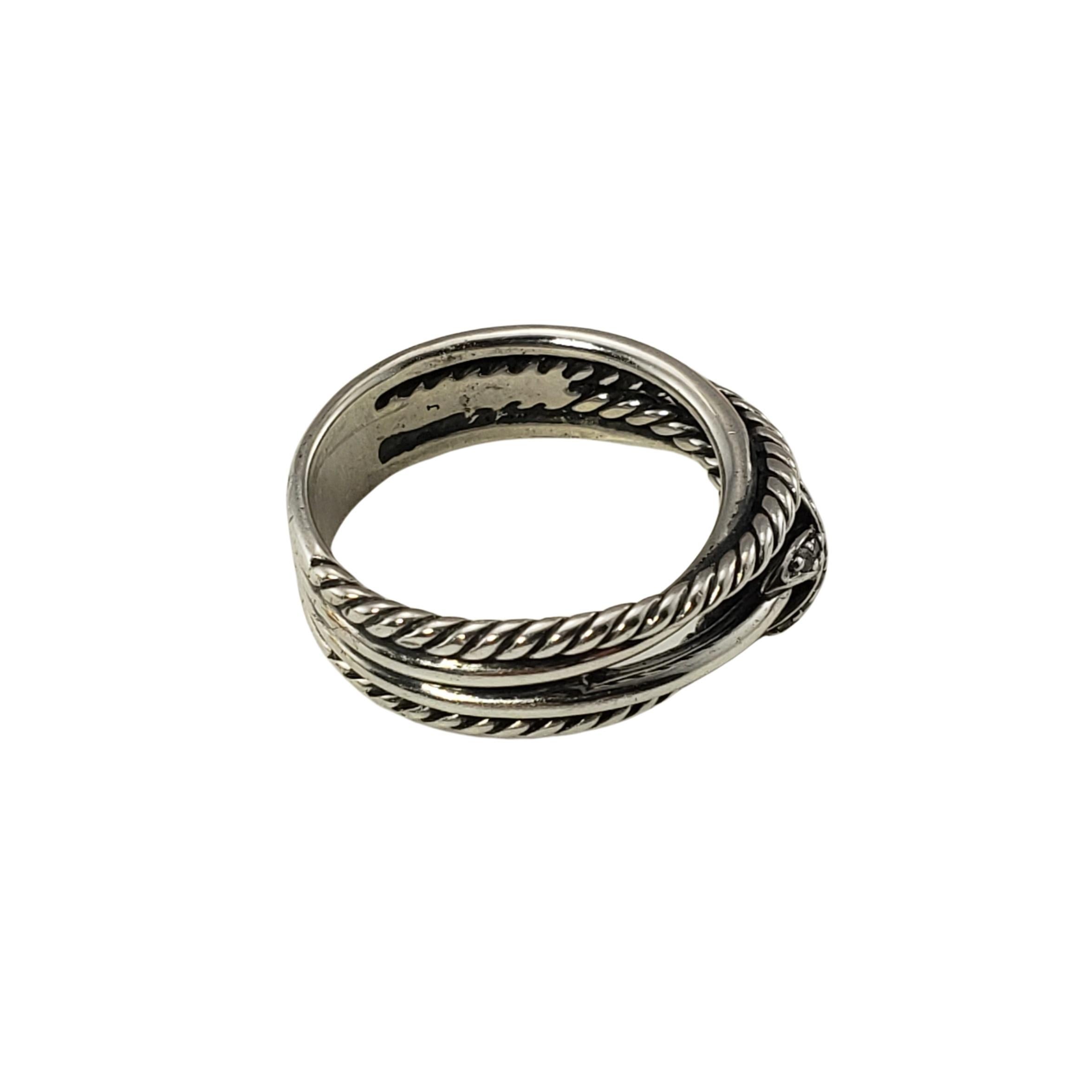 david yurman x ring with diamonds