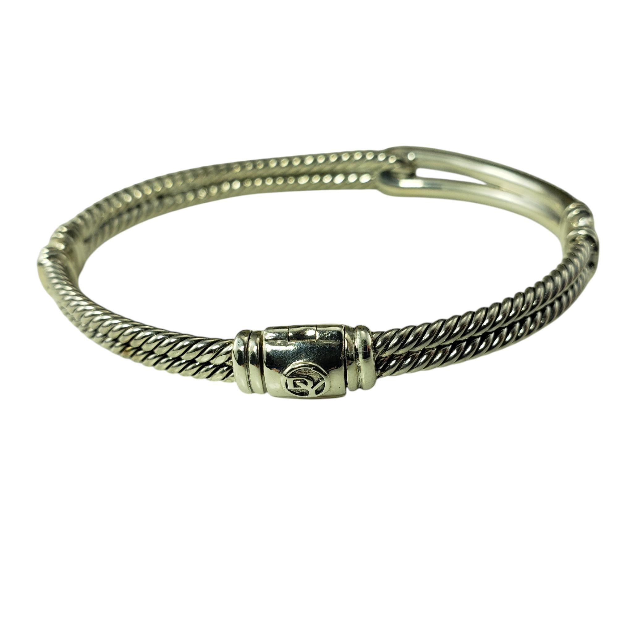 David Yurman Bracciale a Labirinto in argento e diamanti #20698 In condizioni buone in vendita a Washington Depot, CT