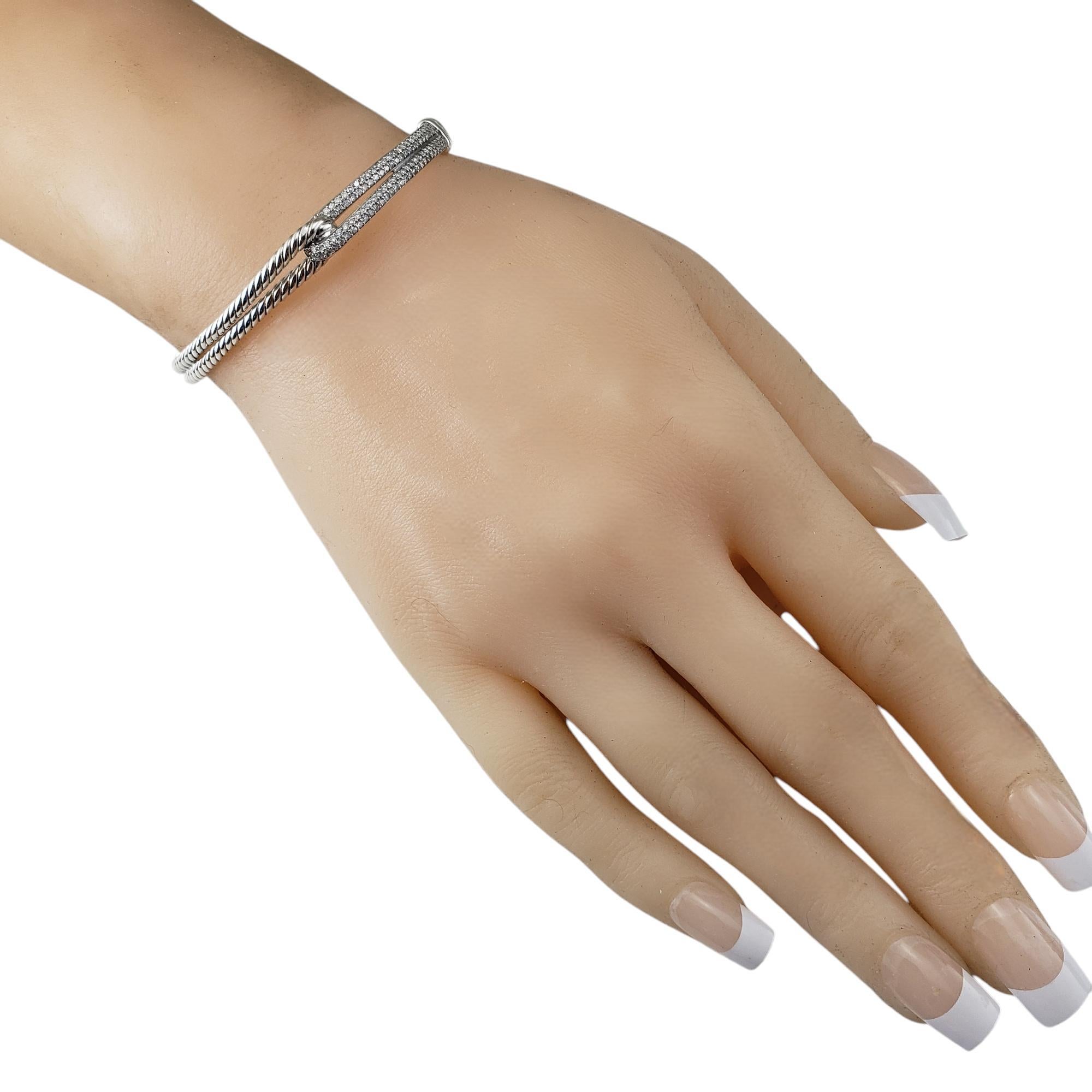 David Yurman Bracciale a Labirinto in argento e diamanti #20698 in vendita 1