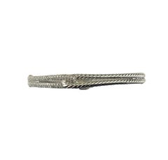 David Yurman Sterling Silver and Diamond Labyrinth Single Loop Bracelet #20698