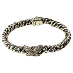 David Yurman, bracelet Lyrica en argent sterling et diamants #17078