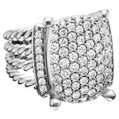 David Yurman, Sterling Silver and Diamond Wheaton Ring