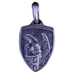 David Yurman Sterling Silver Angel Pendant Necklace, 25.2mm Long