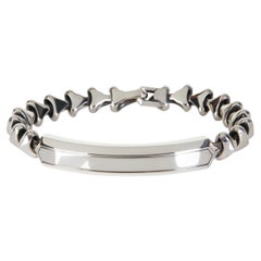 David Yurman Sterling Silver Armory Link ID Bracelet