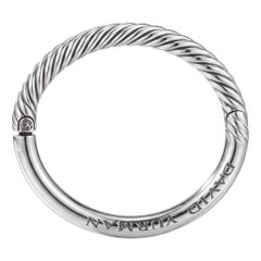 David Yurman Sterling Silver Bangle Bracelet — 925, 24.2g, 6" Inner