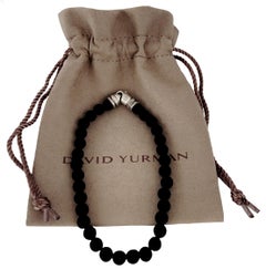 David Yurman Sterling Silver  Black Onyx 6mm