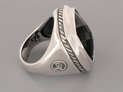 David Yurman Sterling Silver  Black Orchid Albion Ring