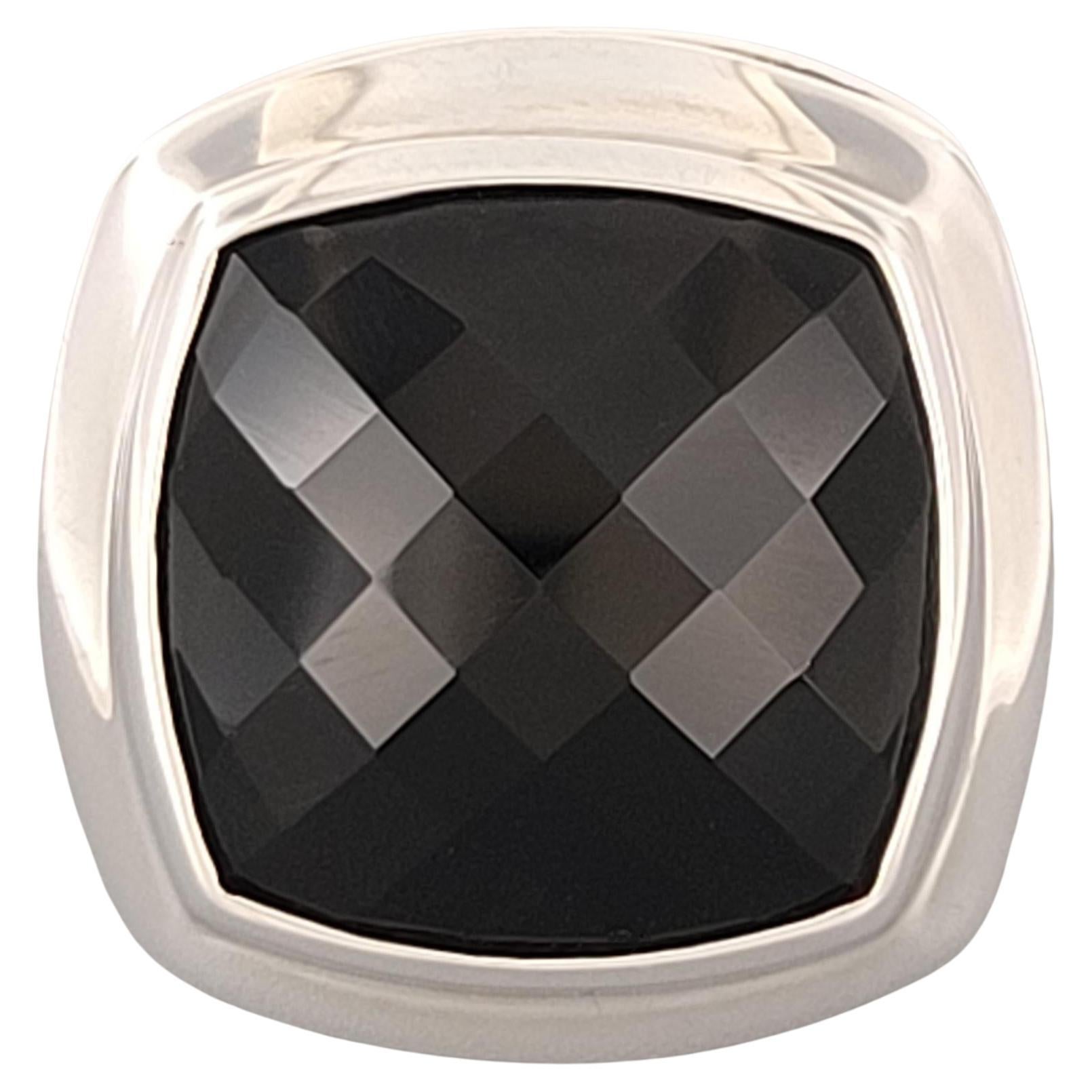 David Yurman Sterling Silver  Black Orchid Albion Ring