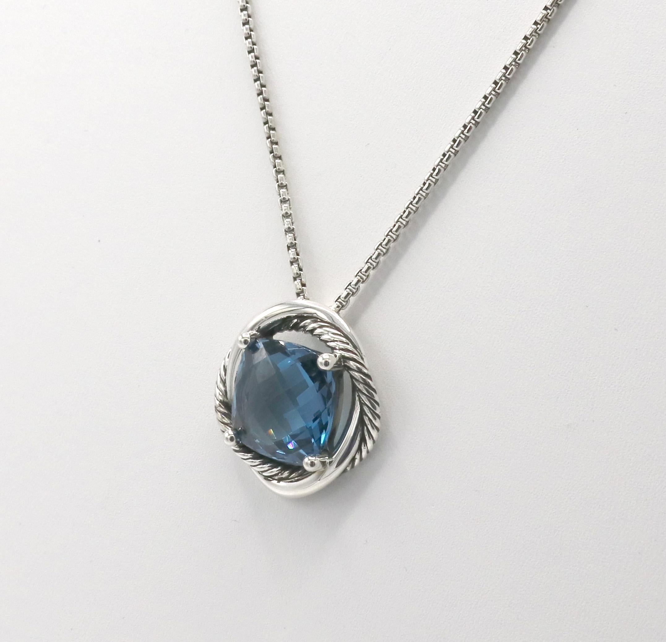 david yurman necklace blue topaz