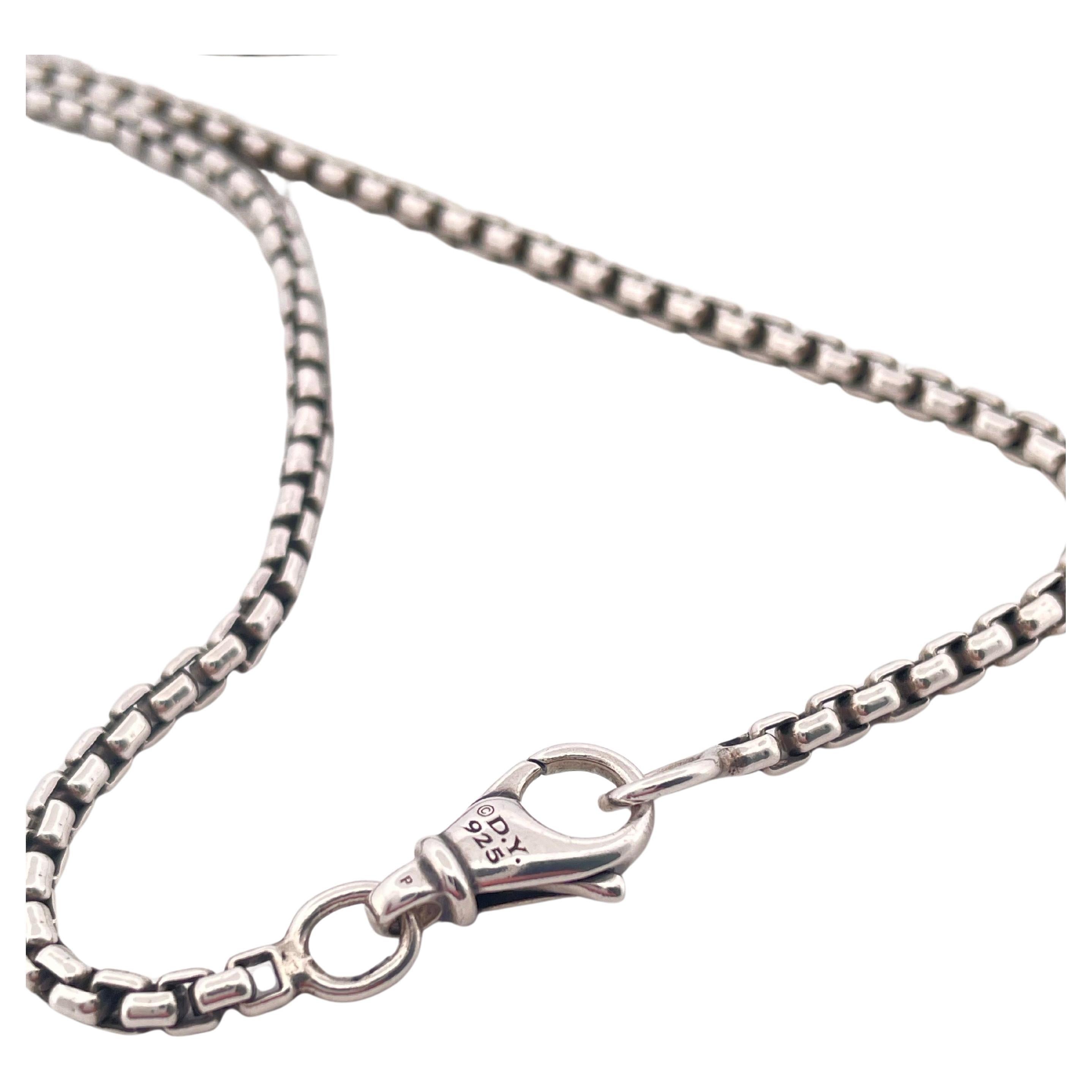 David Yurman Blue Topaz Renaissance Pendant & Chain Set in 925 Sterling Silver For Sale 2