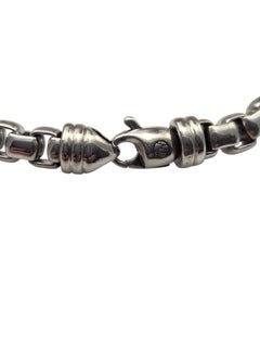 David Yurman Pulsera de eslabones de plata de ley 7 mm #24747