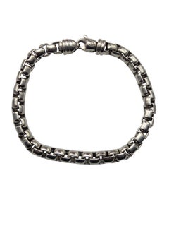 David Yurman Pulsera de eslabones de plata de ley 7 mm #24747
