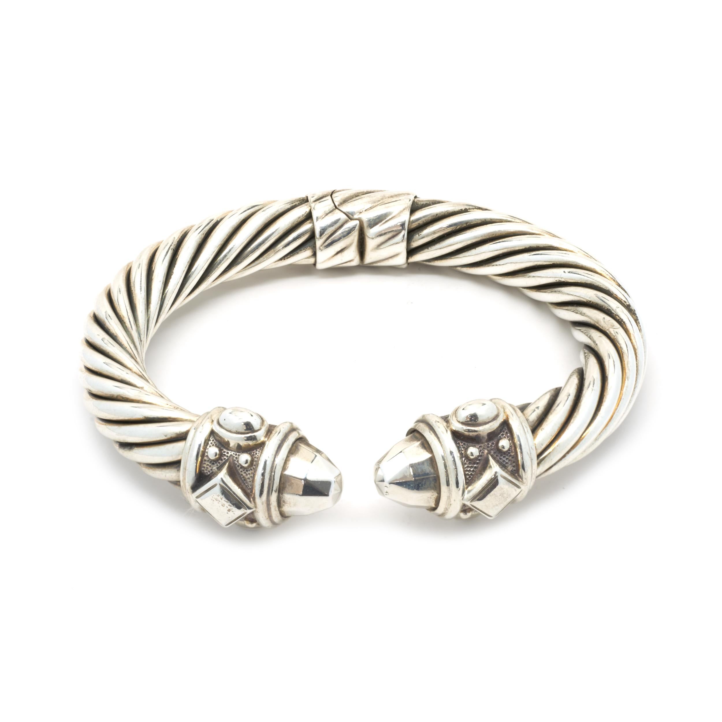 Sterlingsilber Kabel-Armreif von David Yurman Damen