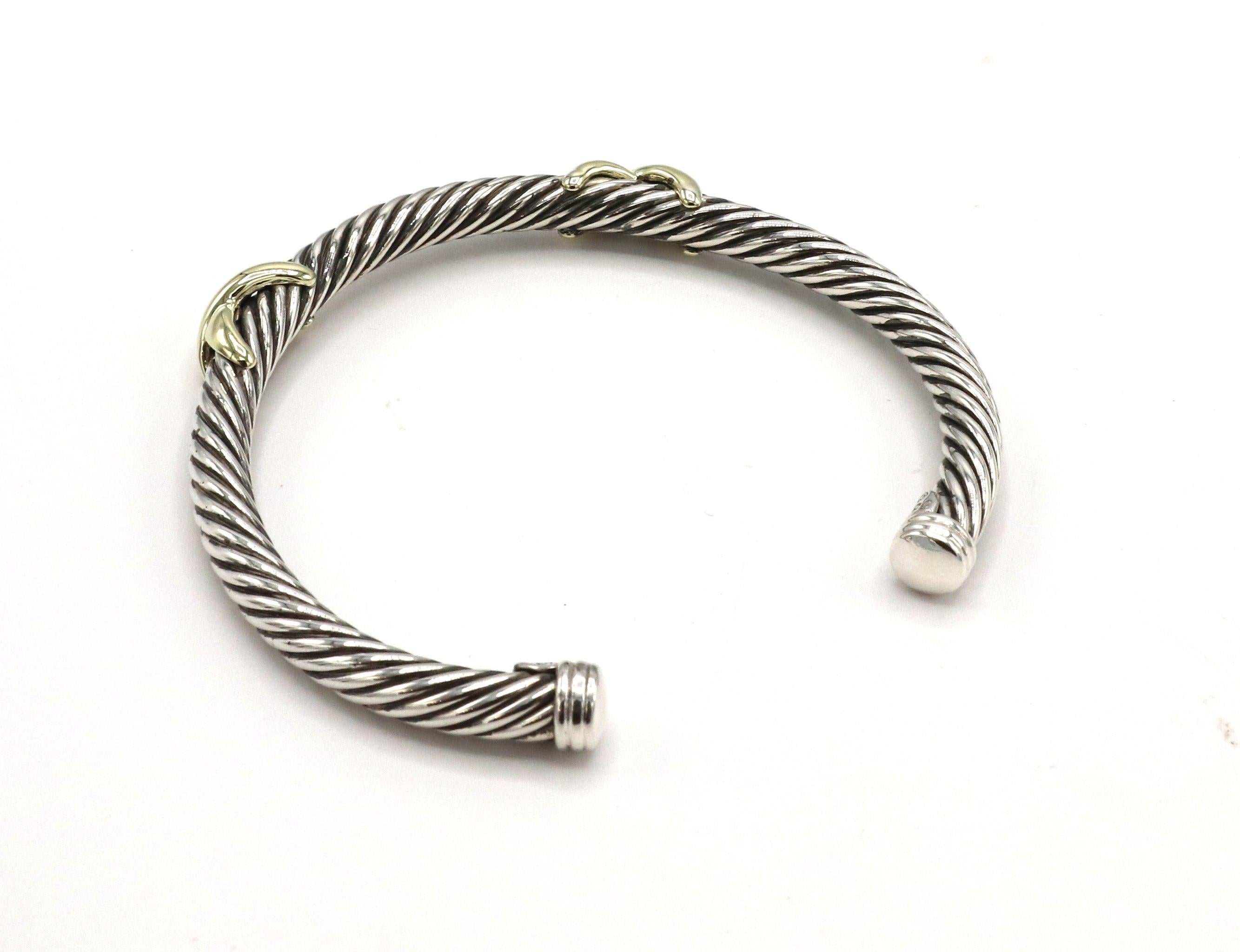 david yurman double cable x bracelet