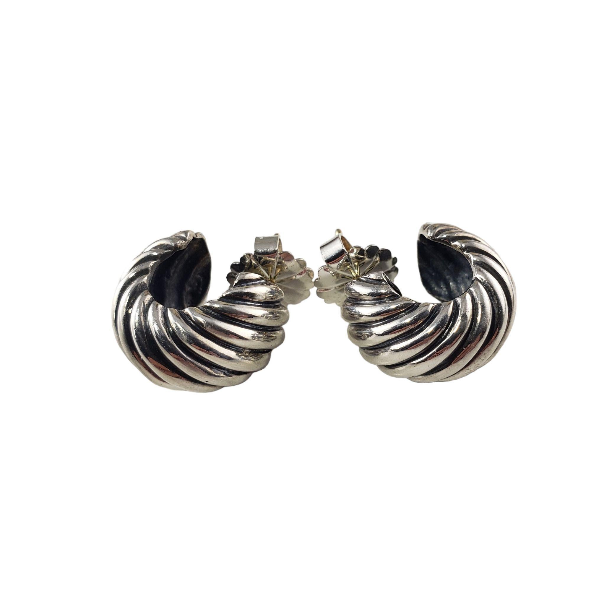 Women's David Yurman Sterling Silver Cable Earrings