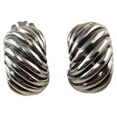 David Yurman Sterling Silver Cable Earrings