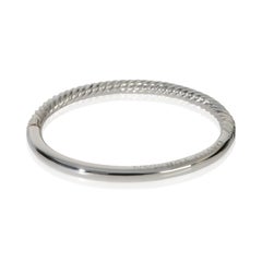 David Yurman Sterling Silver  Cable Hinged Bracelet