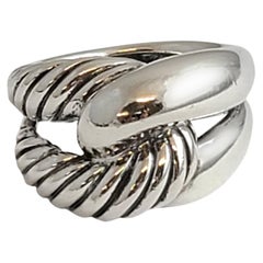 David Yurman Bague en argent sterling à nœud de câble Infinity