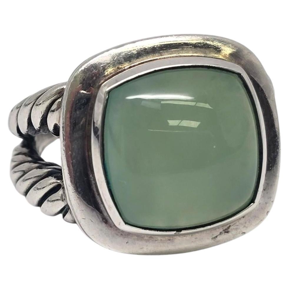 David Yurman Sterling Silver Chalcedony Albion Ring Size 9 #22227 For Sale