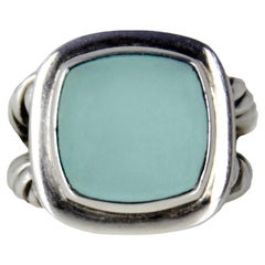 David Yurman Sterling Silver Chalcedony Albion Ring sz 7 rt. $750