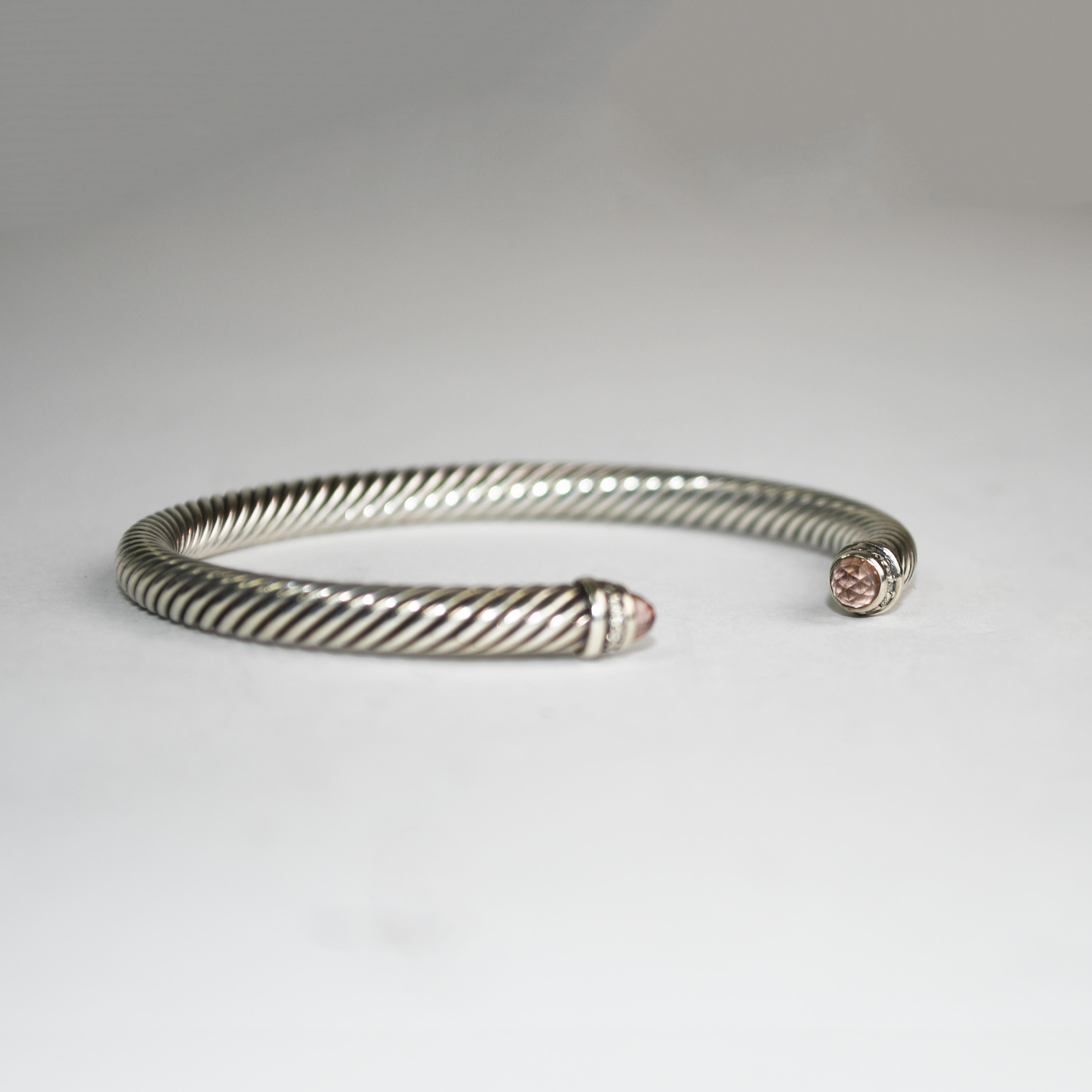David Yurman Sterling Silver Classic Cable Bracelet 24.5g For Sale 2