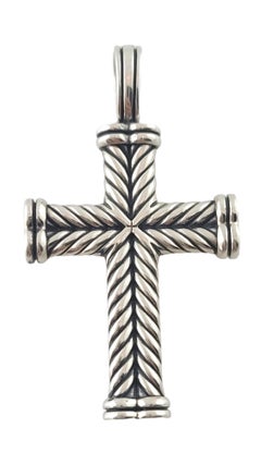David Yurman Sterling Silver Cross Pendant #17458