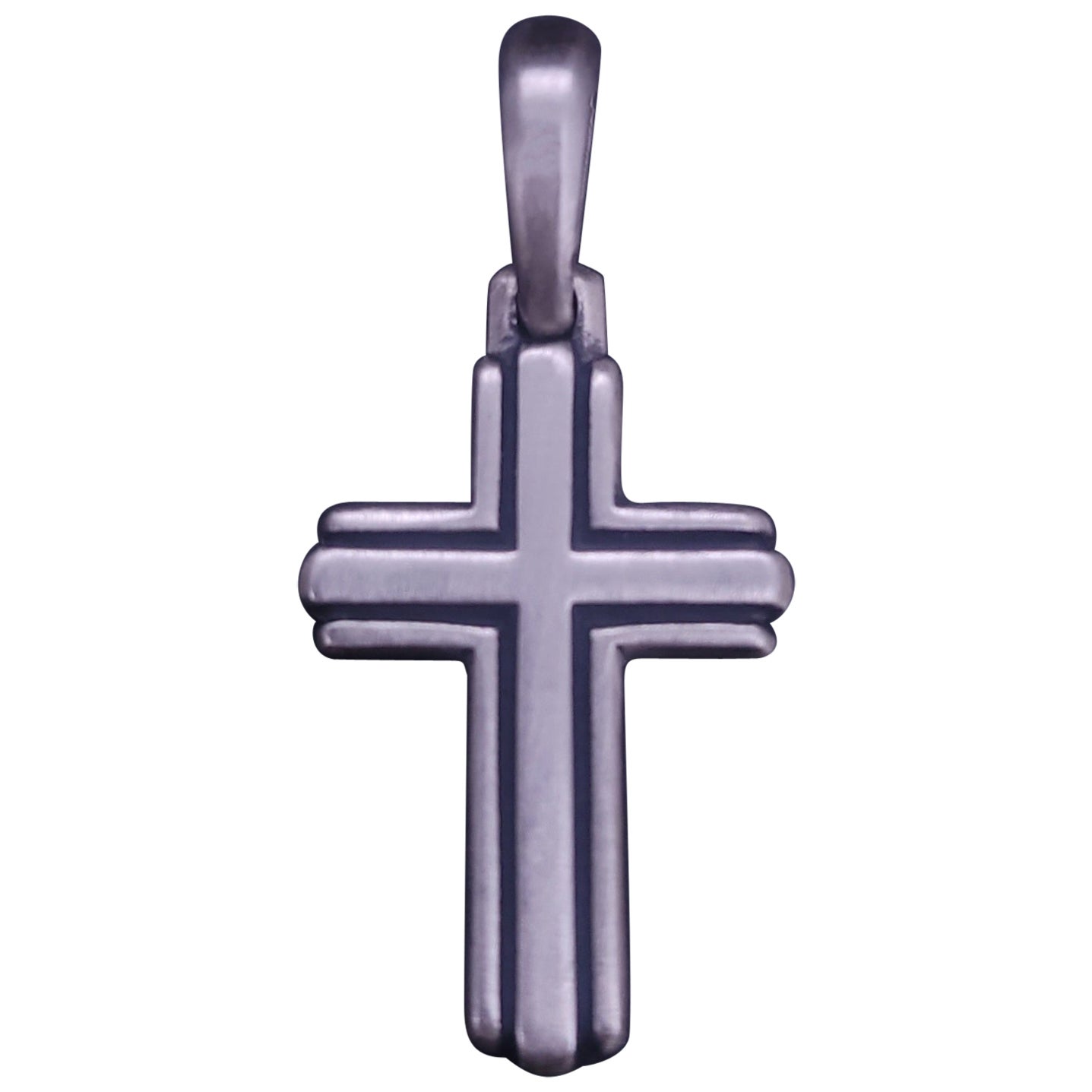 David Yurman Sterling Silver Cross Pendant 34mm For Sale