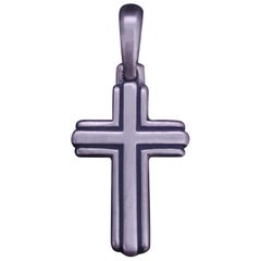 David Yurman Sterling Silver Cross Pendant 34mm