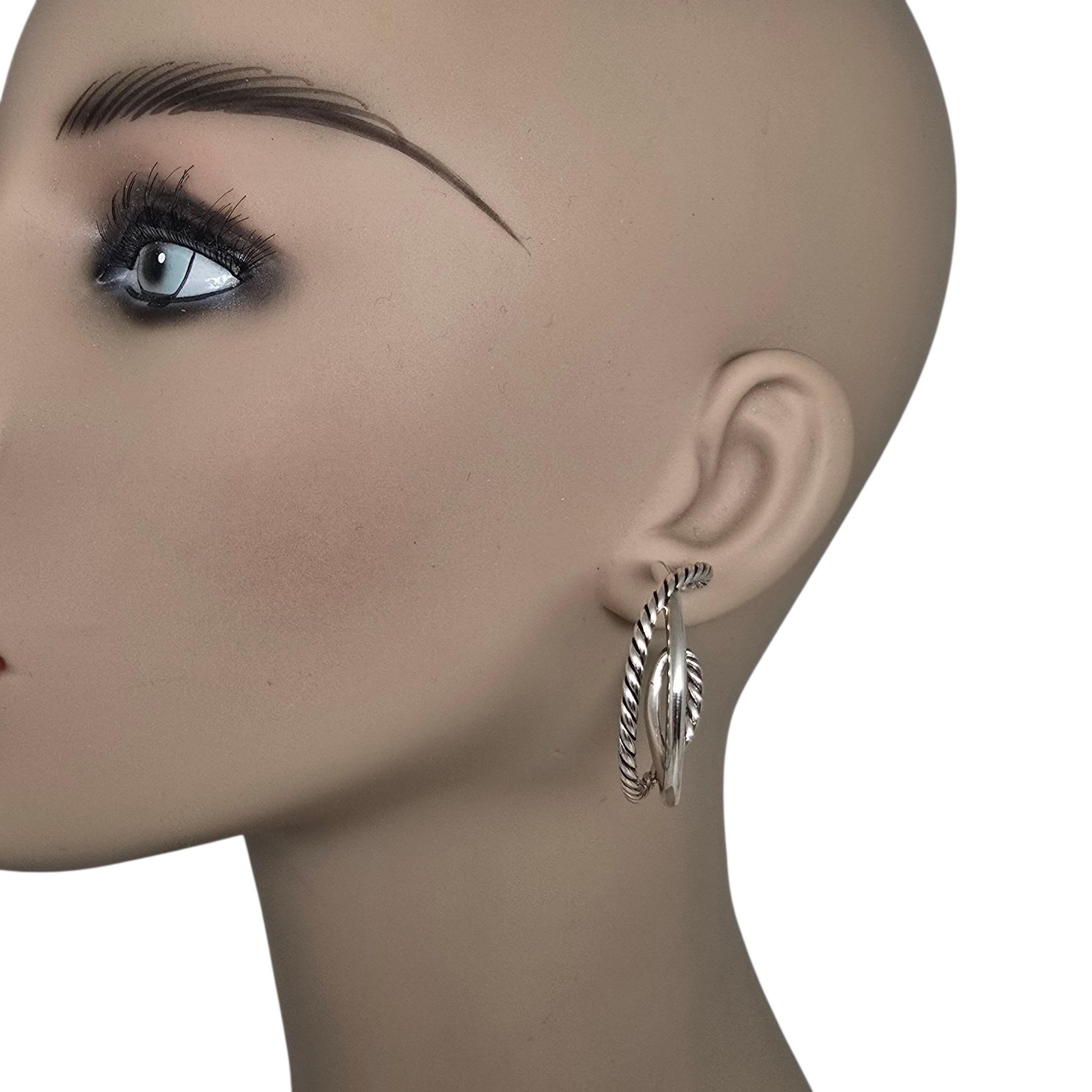 David Yurman Orecchini a cerchio incrociato in argento 925 #22228 in vendita 5