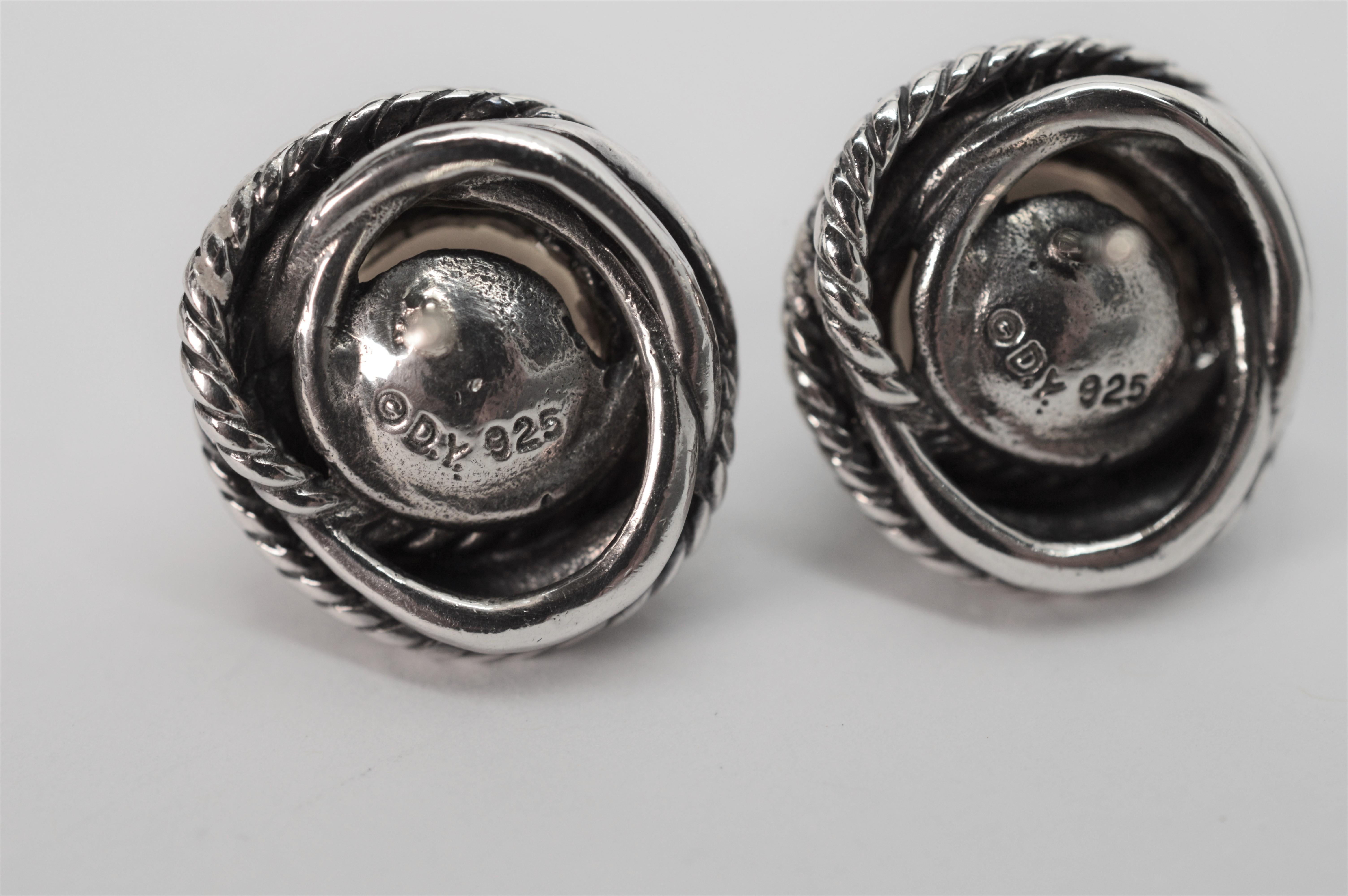 david yurman crossover stud earrings