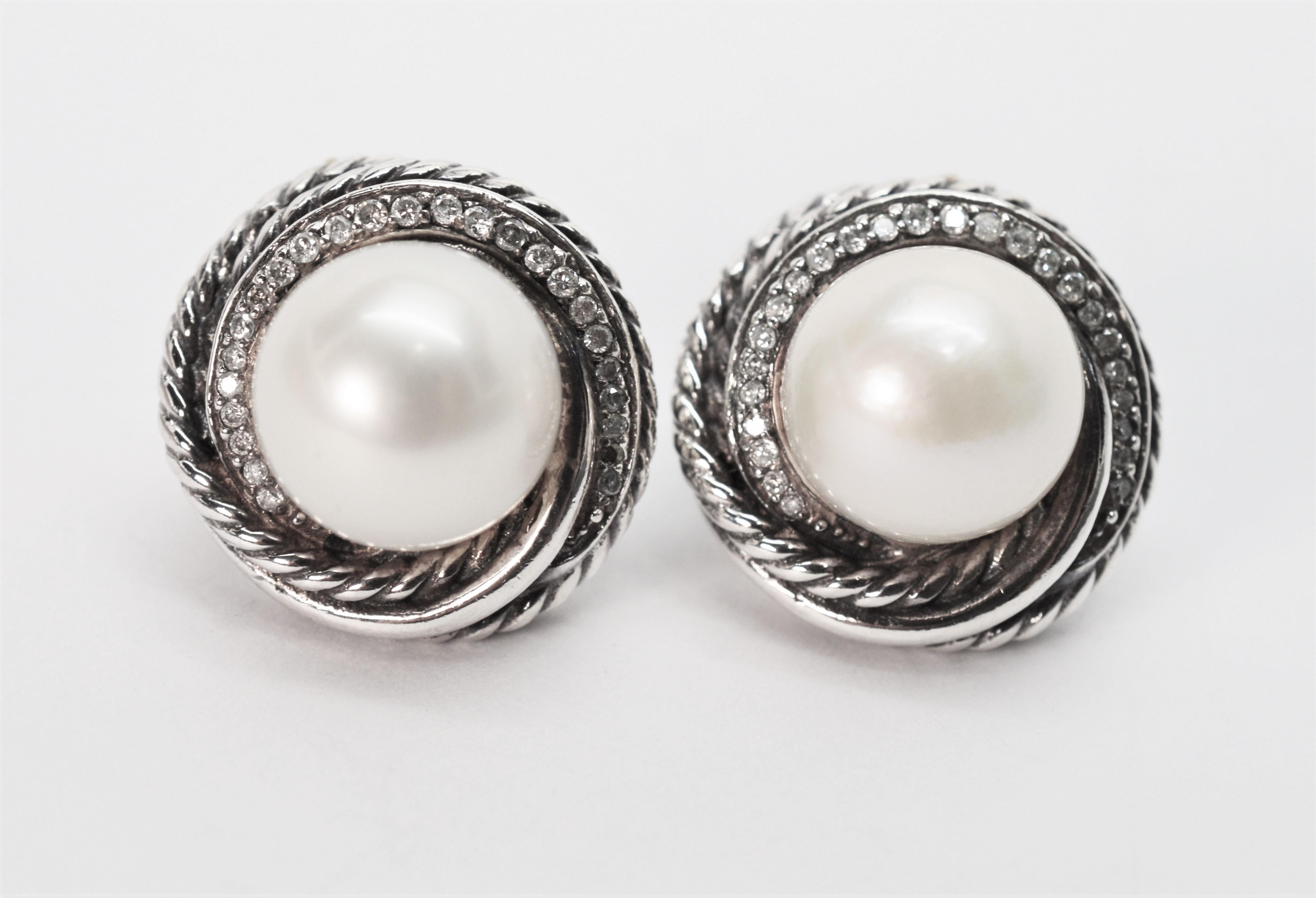 david yurman pearl stud earrings