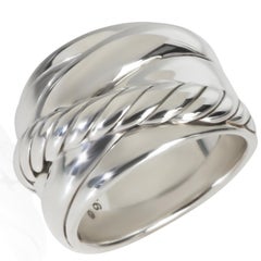 David Yurman Sterling Silver  Crossover Ring