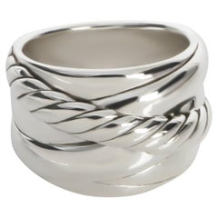 David Yurman Sterling Silver  Crossover Ring
