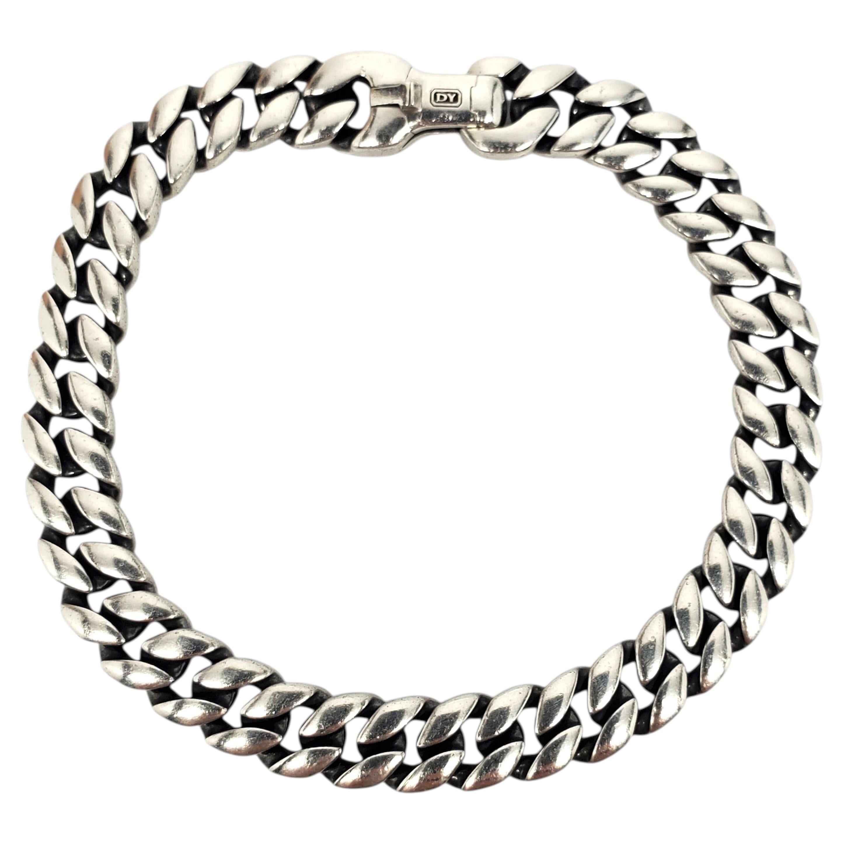 David Yurman Sterling Silver Curb Link Bracelet #24235