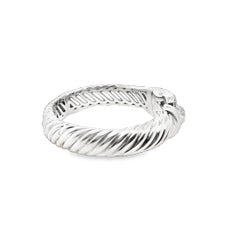 David Yurman Sterling Silver Diamond Bracelet – 70 Round Diamonds