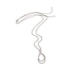 David Yurman Sterling Silver Diamond Continuance Pendant