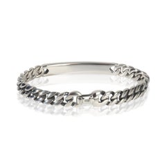 David Yurman Sterling Silver Diamond ID Bracelet
