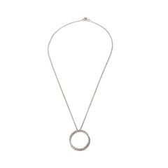 David Yurman Sterling Silver Diamond Infinity Crossover Pendant