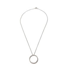 David Yurman Sterling Silver Diamond Infinity Crossover Pendant