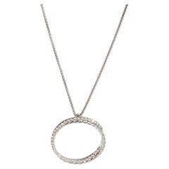David Yurman Sterling Silver Diamond Infinity Crossover Pendant
