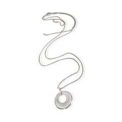 David Yurman Sterling Silver Diamond Medium Model Stax Pendant