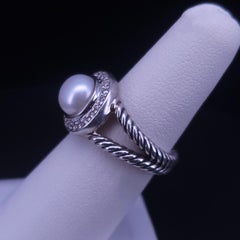 David Yurman Sterling Silver Diamond Ring
