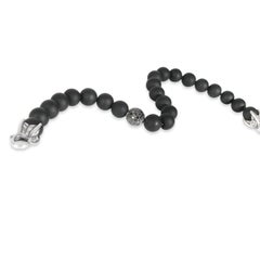 David Yurman Sterling Silver Diamond Spiritual Bead Bracelet