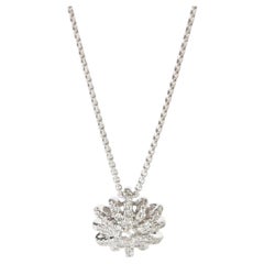 David Yurman Sterling Silver Diamond Starburst Pendant
