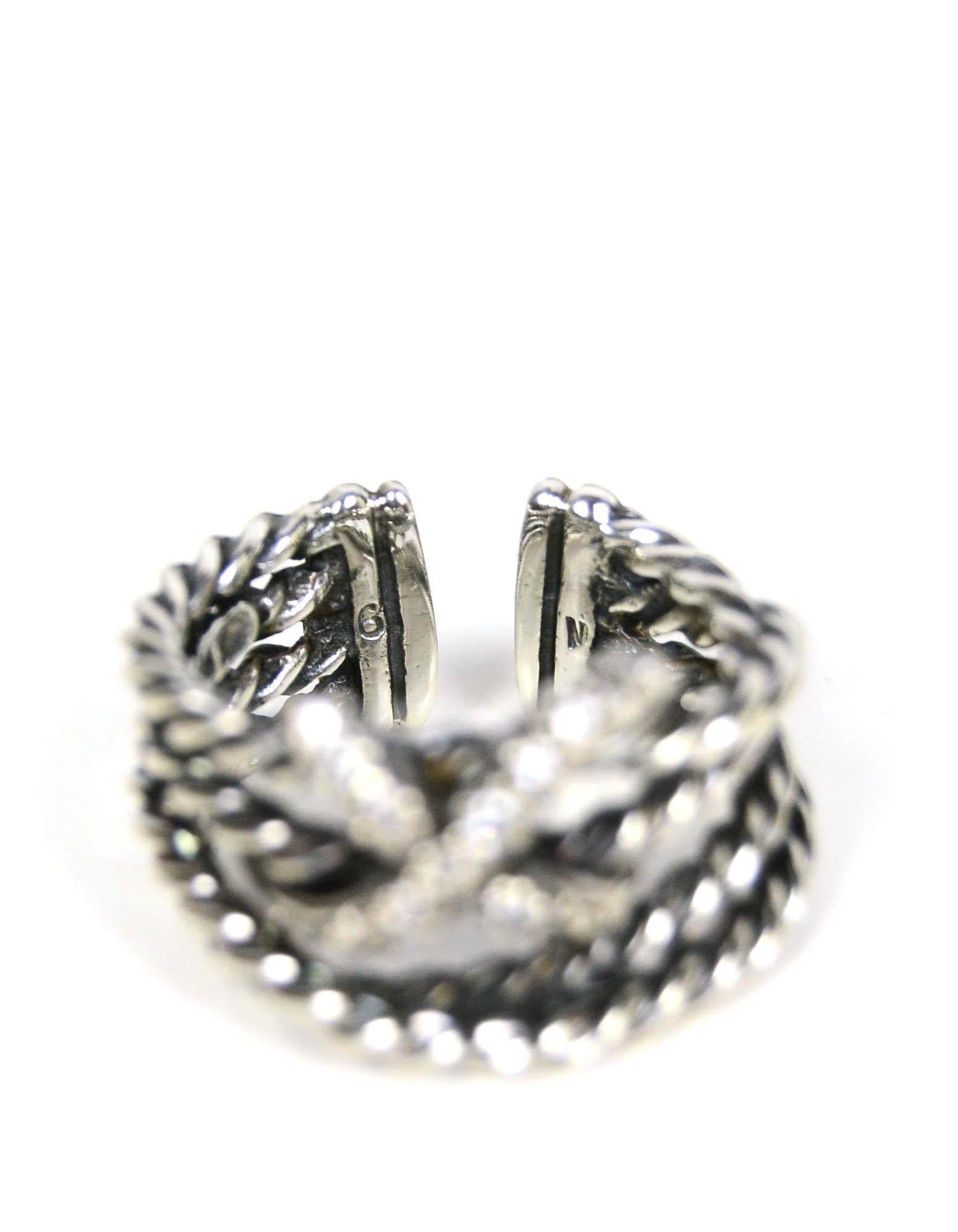 david yurman cable ring with diamonds